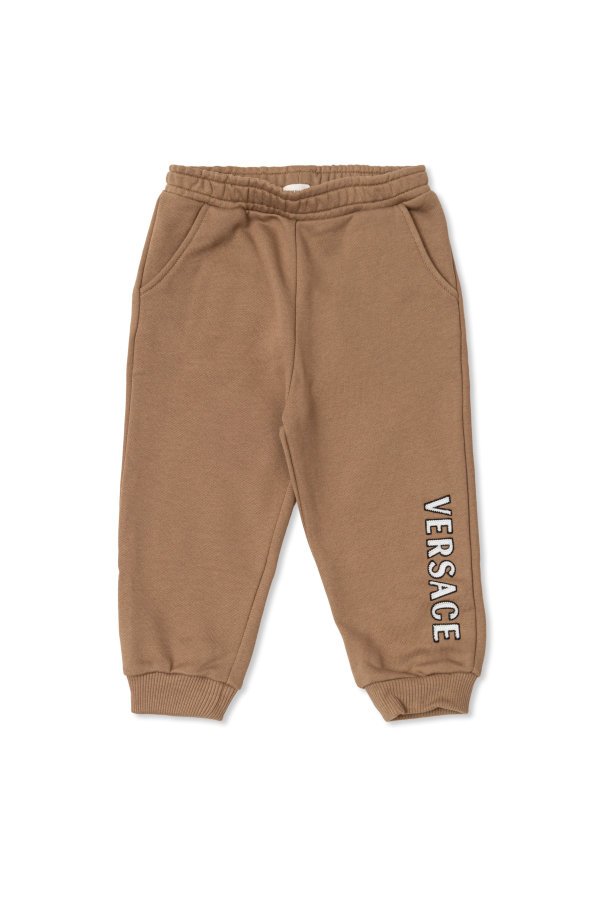 Sweatpants with embroidered logo od Versace Kids
