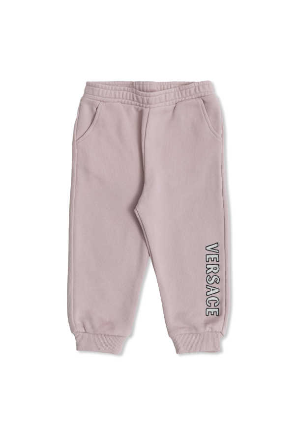 Sweatpants with embroidered logo od Versace Kids