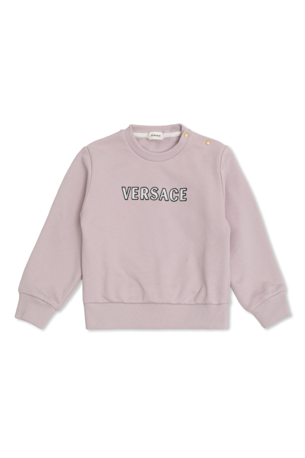 Sweatshirt with embroidered logo od Versace Kids