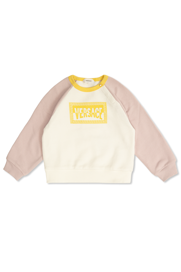 Sweatshirt with printed logo od Versace Kids