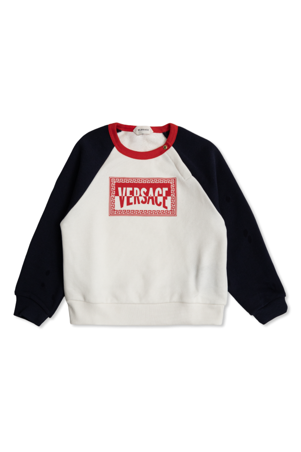 Sweatshirt with printed logo od Versace Kids