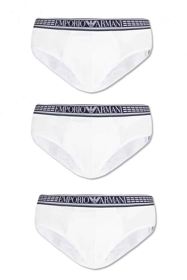 Emporio perechi armani Branded briefs three-pack