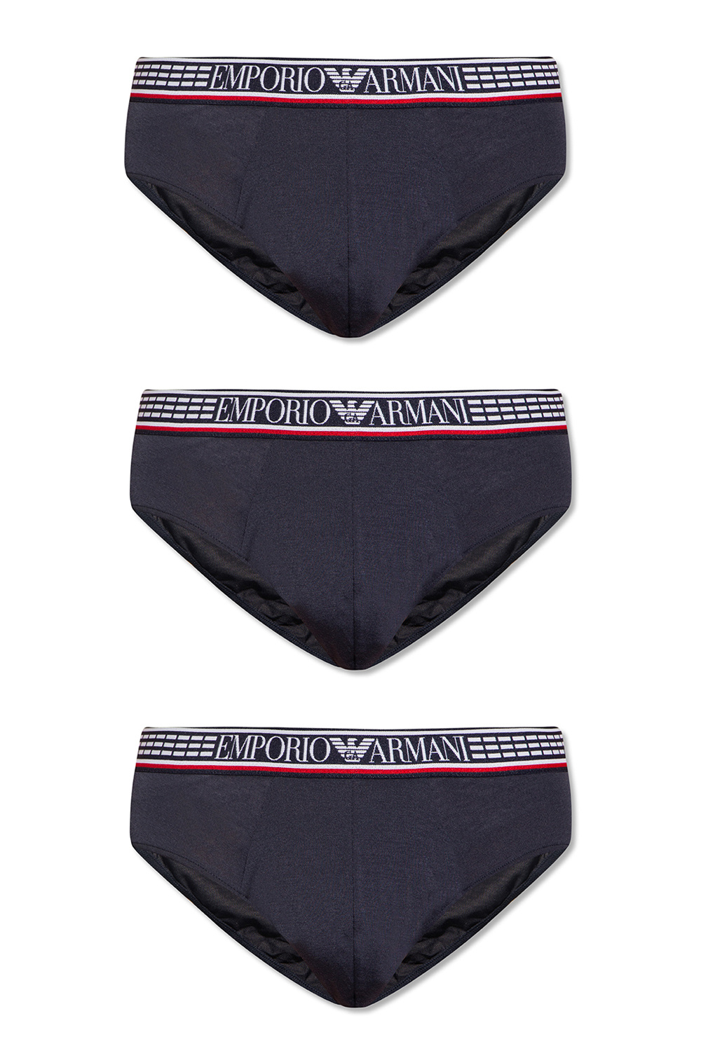 Emporio Armani Branded briefs three-pack