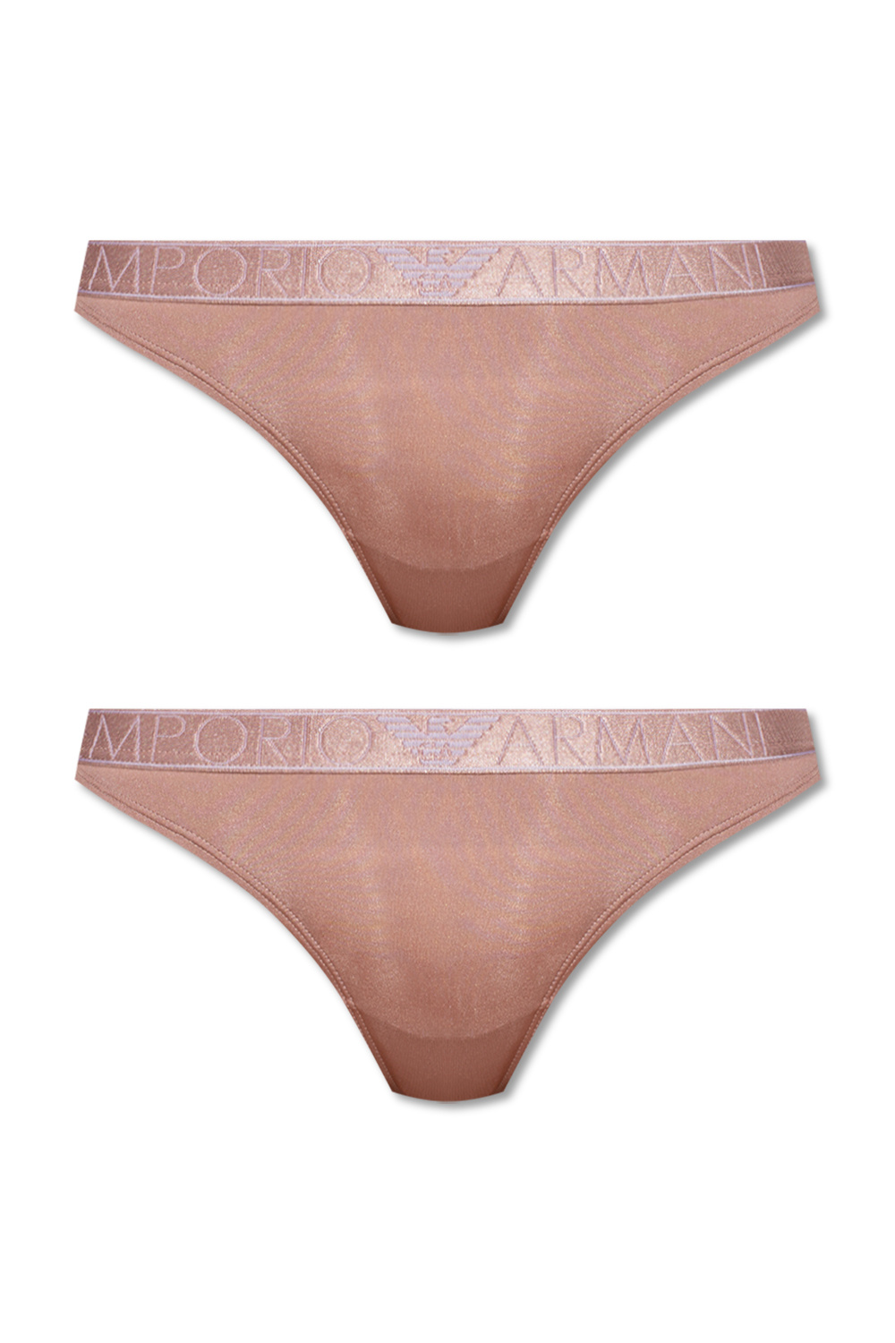 Emporio Armani Branded thongs 2-pack
