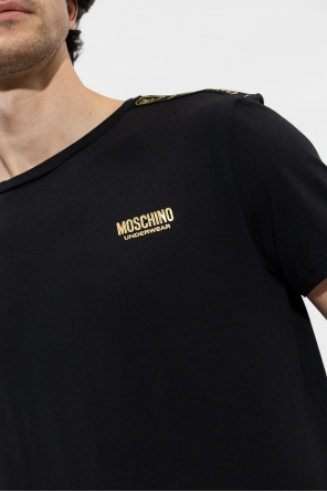 Moschino Moschino Teddy Bear logo T-shirt front Blu