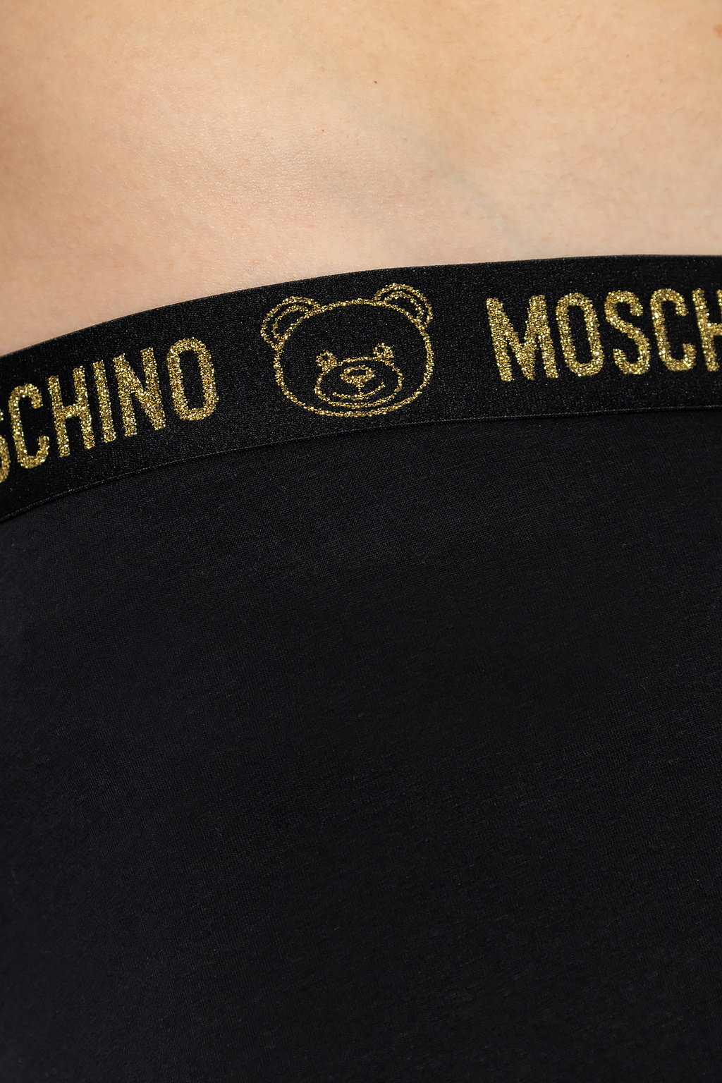 Moschino Champion T-shirt manches raglan avec inscription logo Blanc cassé et bleu