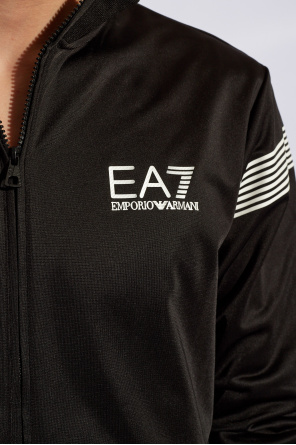 EA7 Emporio armani lace-detail Komplet: bluza i spodnie dresowe