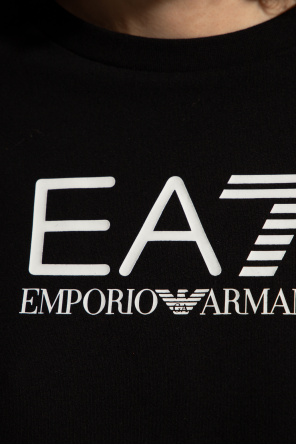 EA7 Emporio wheat armani Ea7 Emporio wheat armani logo-embossed short-sleeve T-shirt