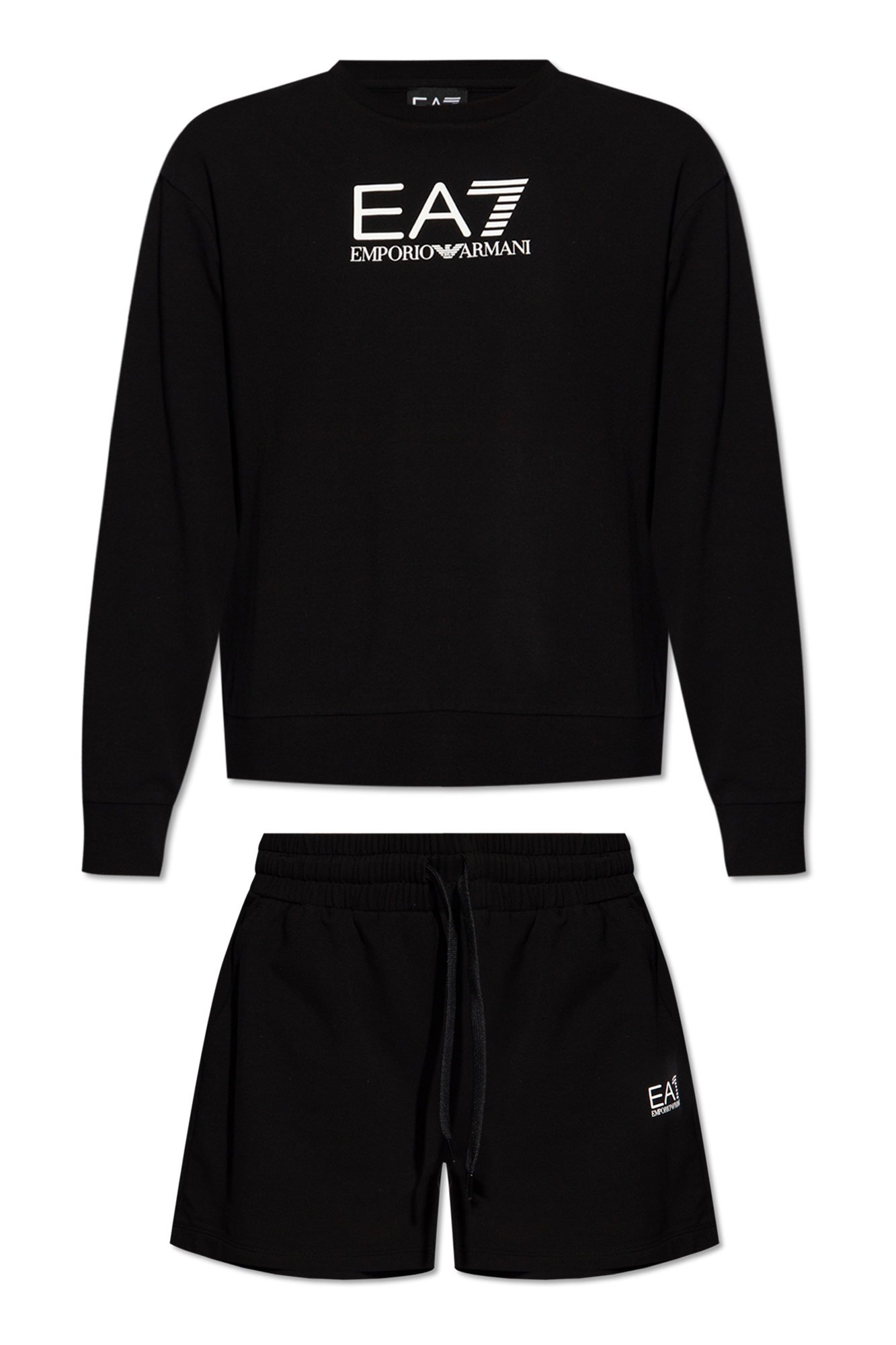 Hoodie and pants in black men's sportswear on transparent