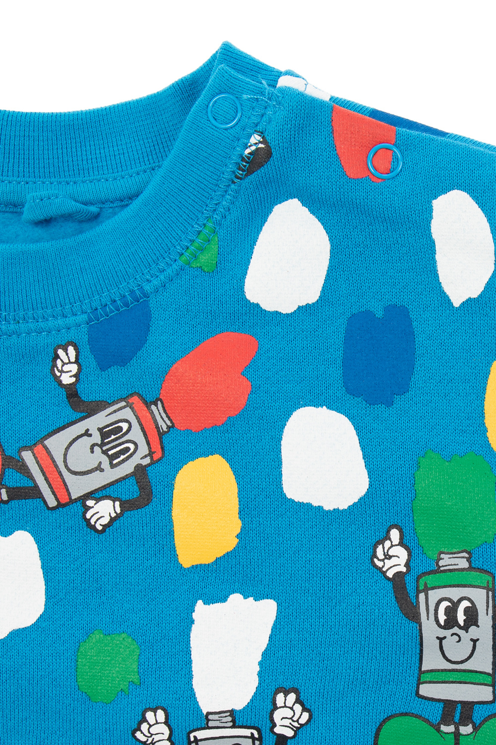 Stella McCartney Kids Stella T-shirt i økologisk bomuld med palmetryk