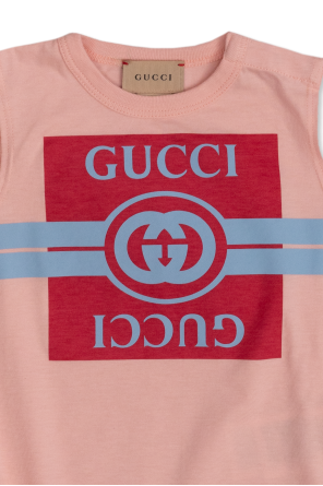 Gucci Kids One-piece & Tab hat set