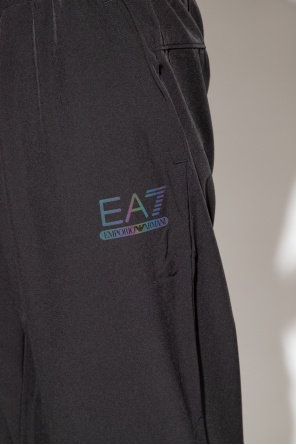 EA7 Emporio Armani Emporio Armani Kids TEEN logo-print crew neck jumper