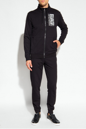 Emporio Armani logo-patch bermuda shorts Track jacket & sweatpants set