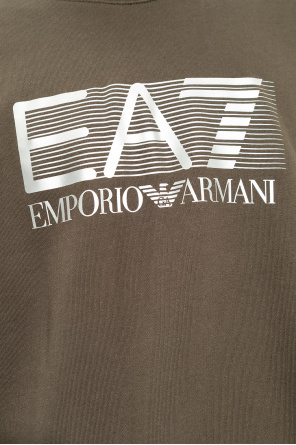 EA7 Emporio Armani Черный свитшот с маленьким логотипом Armani EA7 Core ID