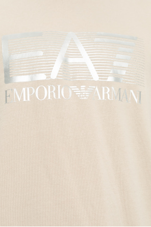 EA7 Emporio Armani Emporio Armani colour-block print hoodie