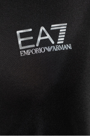 emporio armani midi dress Emporio Armani embroidered logo sweatshirt