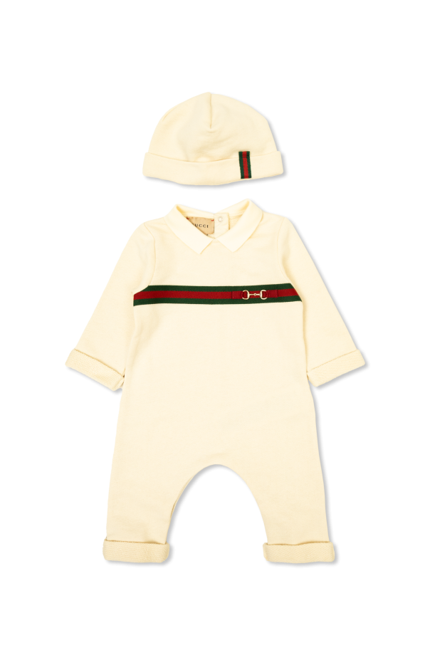 Gucci Kids Baby Set: Onesie and Hat