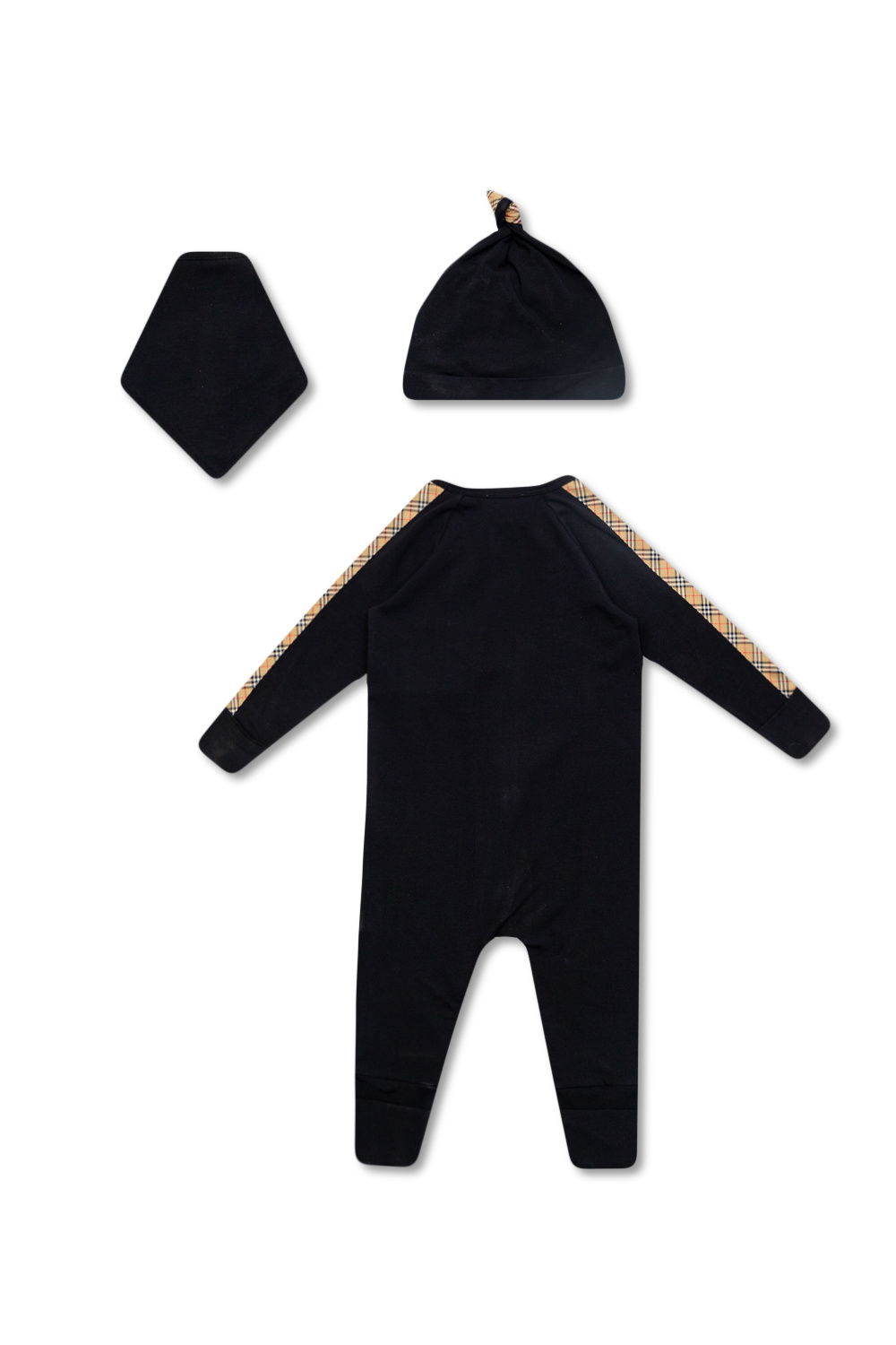 Burberry Kids Romper, hat & bib set