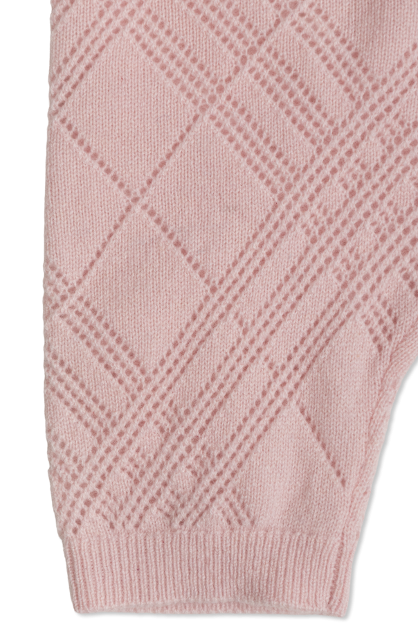 Burberry Kids Cashmere baby set: cardigan and pants