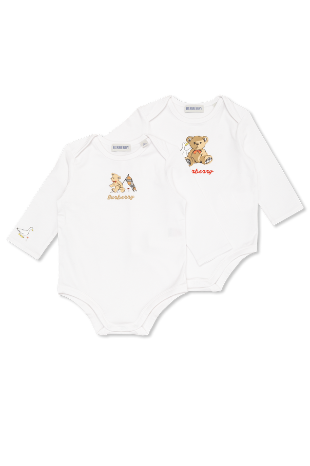 Logo bodysuit two-pack od Burberry Kids