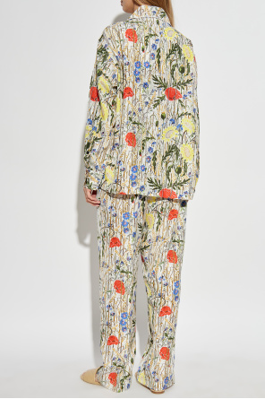 Bottega Veneta Zweiteiliger Pyjama mit Blumenmuster