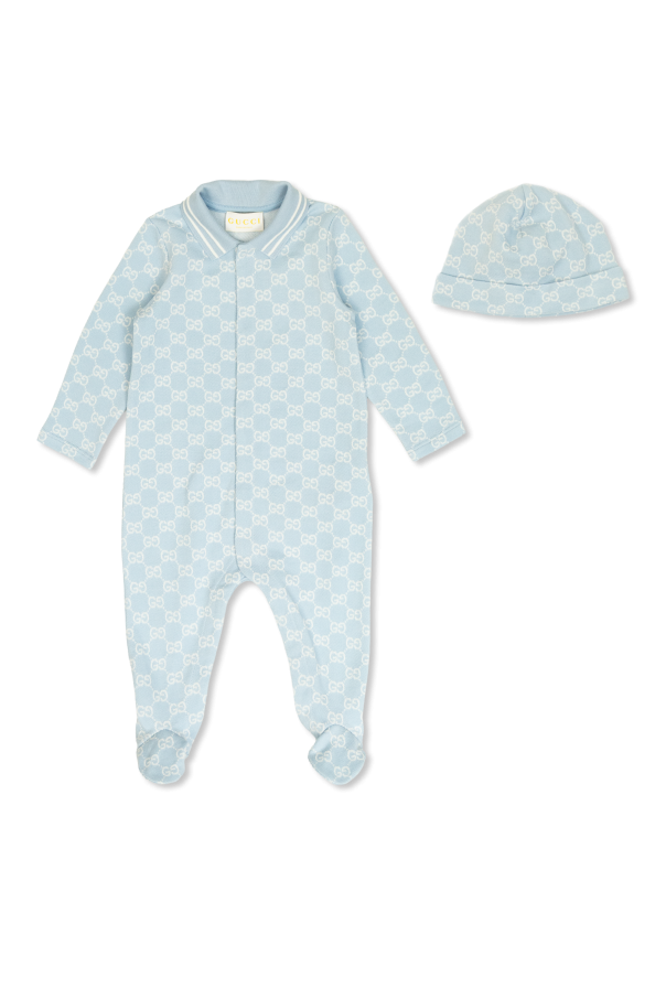 Baby sleepsuit and hat set od Gucci Kids