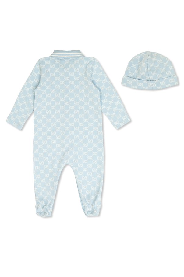 Gucci Kids Baby-Strampler und Mütze Set