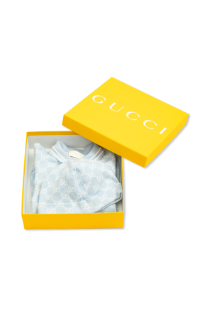 Gucci Kids Baby-Strampler und Mütze Set