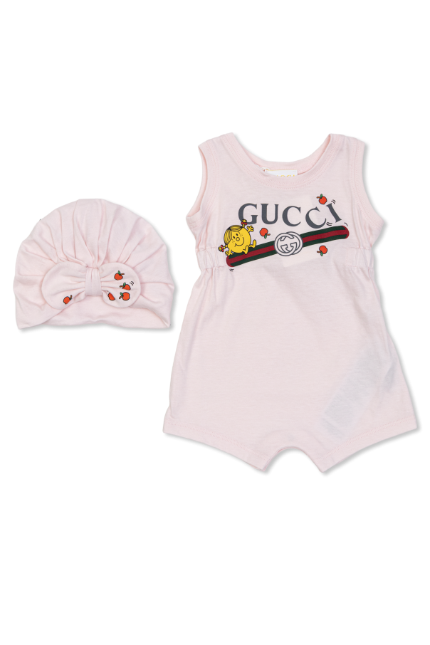 Baby set: romper and hat od Gucci Kids
