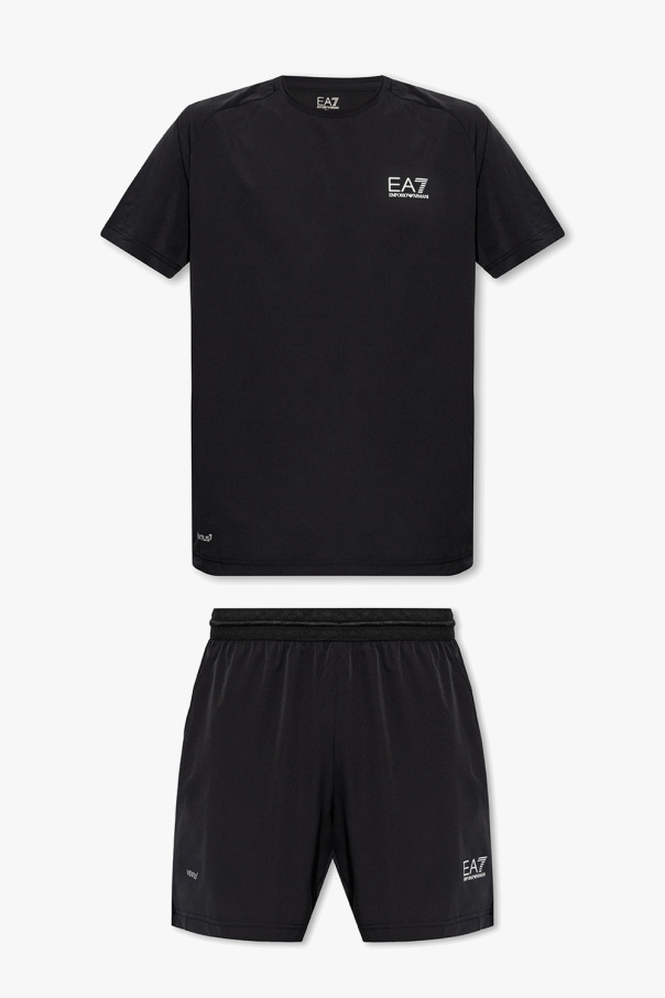 EA7 Emporio shirt armani Training T-shirt and shorts set