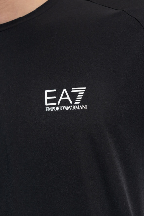 Emporio Armani gathered-detail sleeveless top Emporio Armani Kids cotton-blend black shorts