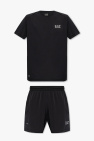EA7 Emporio Armani BLACK Training T-shirt and shorts set