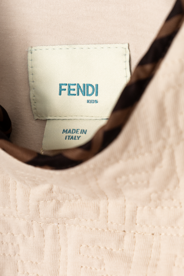 Fendi Kids bolso para llevar al hombro o en la mano floral fendi 2 jours en cuero beige