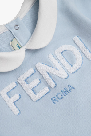 Fendi Kids MA®KET logo-print cotton hat