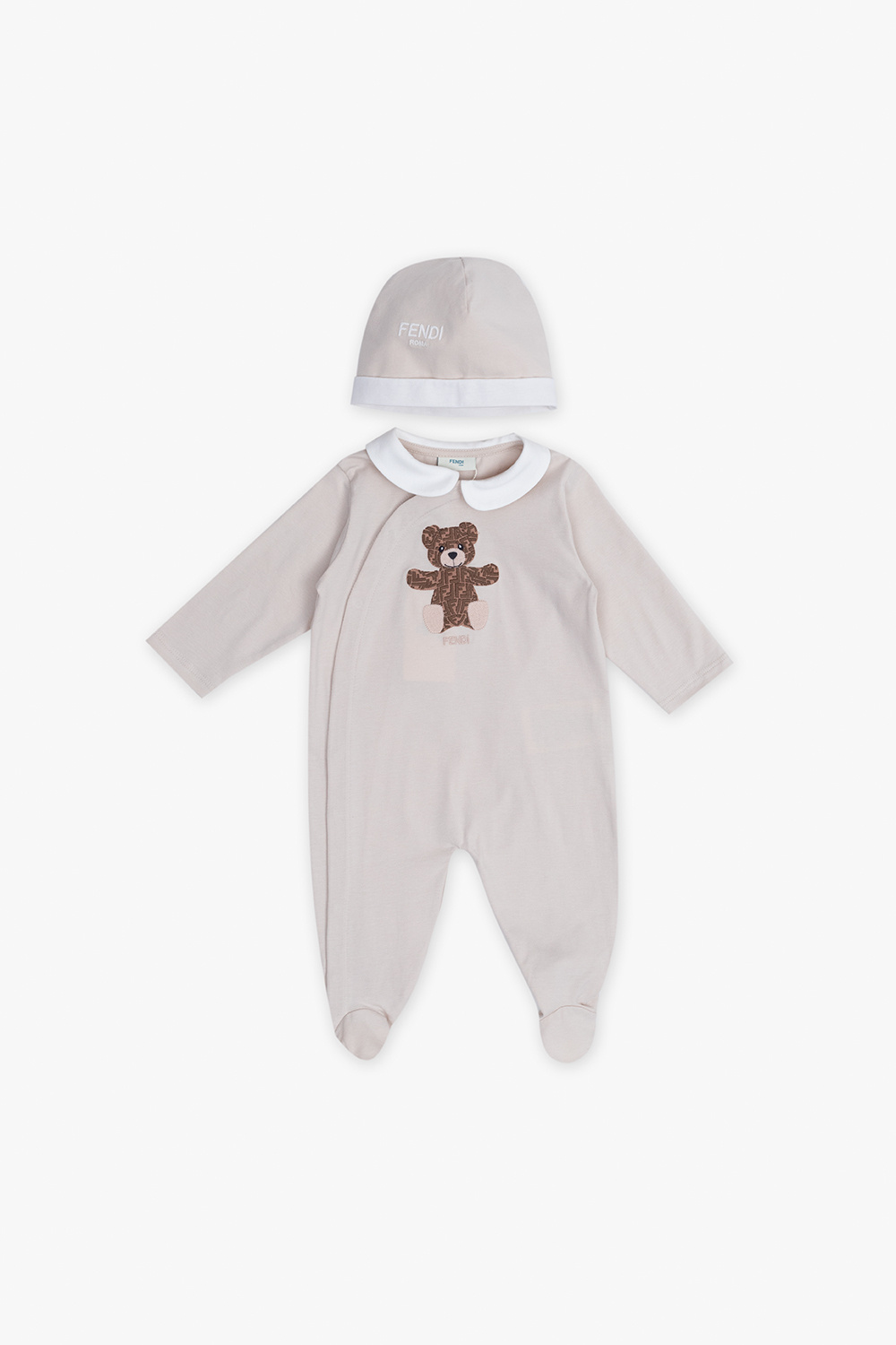 Fendi Kids Babygrow & beanie set