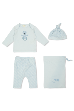 Set: cap, long-sleeved t-shirt, and trousers