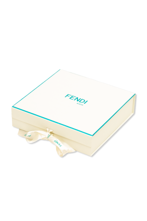 Fendi Kids Conjunto: body, gorro y babero