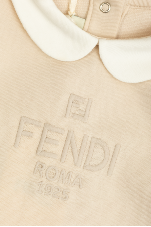 Fendi Kids Set: bodysuit, cap and bib