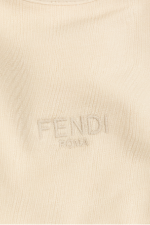 Fendi Kids Set: bodysuit, cap and bib