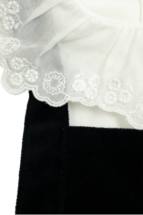 Chloé Kids Velvet dress with top