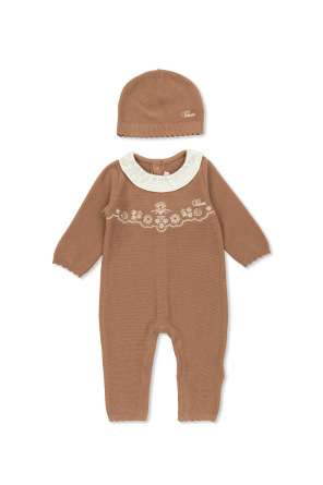 Baby set: sleepsuit and hat