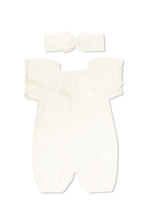 Chloé Kids Set: baby sleepsuit, headband