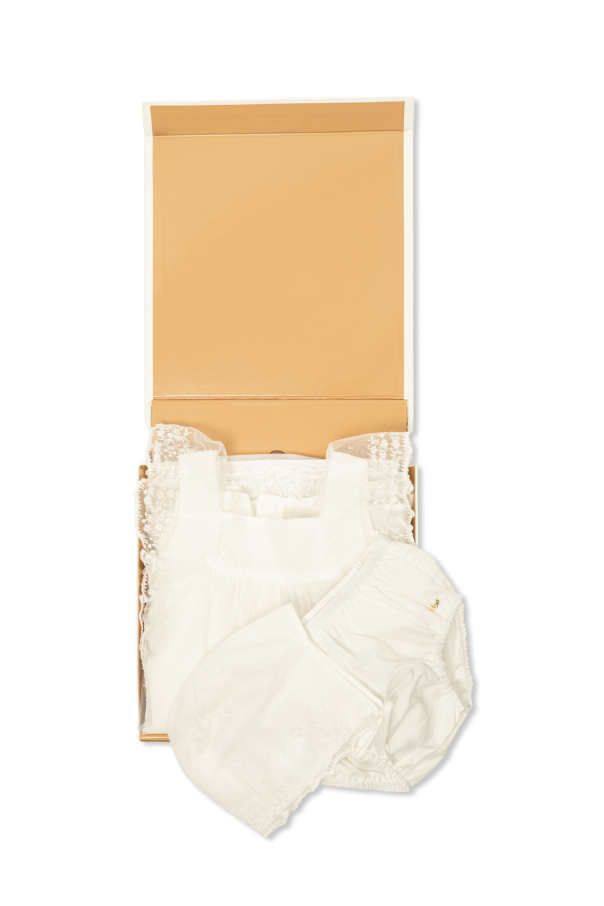 Set: Dress, Cap, Bloomers od Chloé Kids
