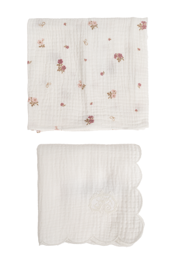 Chloé Kids Set of two muslin diapers