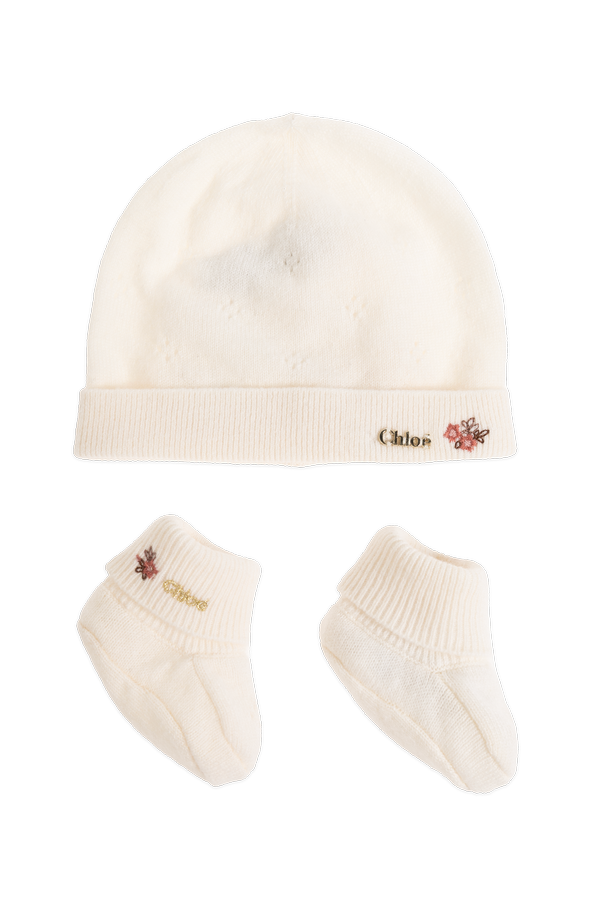 Chloé Kids Conjunto para bebé: gorro e meias