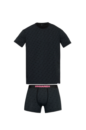 Lingerie set: t-shirt and boxer shorts