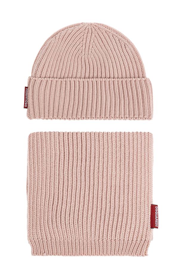 Wool set: hat and scarf od Dsquared2