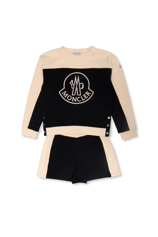 Sweatshirt & shorts set od Moncler Enfant