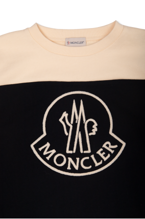 Moncler Enfant Leather sweatshirt & shorts set