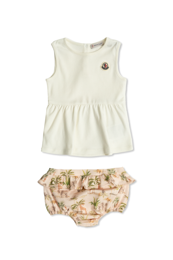 Moncler Enfant Set: dress and romper